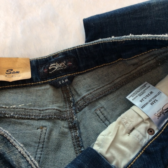 Silver Jeans 30 x 26 Sam Boyfriend Slim Cuff Leg - Picture 4 of 8